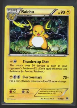 Pokemon TCG Raichu XY BREAKthrough 49/162 Cracked Ice Holo Rare - Image 1