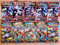 Pokemon 10 Booster Packs Lot (5 Destined Rivals & 5 Mega Evolution) NEW SEALED - Image 1