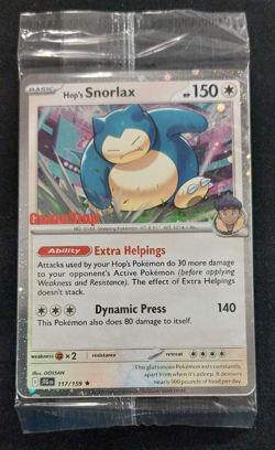 Hop's Snorlax 117/159 Pokemon Journey Together GameStop Stamped Promo Sealed NM - Image 1