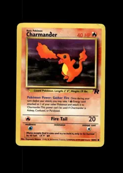 2000 Pokemon Team Rocket: # 50 Charmander NM-MT OR BETTER - Image 1
