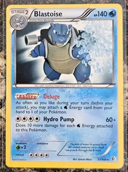 Pokemon 2012 Boundaries Crossed Blastoise 31 Rare LP - Image 1
