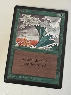 Magic the Gathering MTG Beta Tsunami NM (Beta Bob) - Image 1