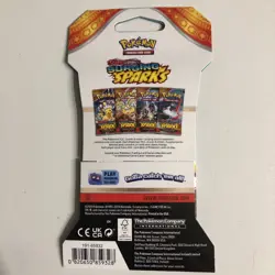Pokemon Scarlet & Violet Surging Sparks Sealed Blister Booster Pack - Image 2