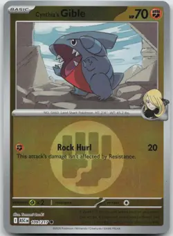 Cynthia's Gible (Energy Symbol Holo Pattern) 109/217 Ascended Heroes Pokemon NM - Image 1