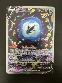 Pokemon Lumineon V Ultra Rare Full Art Holo 170 HP Crown Zenith GG39/GG70 - Image 1