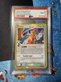 2006 Pokemon Ex Deoxys Reverse Holo Foil Holon Phantoms Stamped PSA 8 NM-MT - Image 1