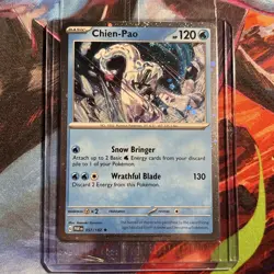 2024 Pokemon S&V Paradox Rift Cosmic Promo Holo Chien-Pao 57 /182 Sealed M/NM - Image 1