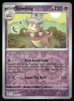 Slowking 58/142 Uncommon Stellar Crown Reverse Holo Pokemon NM/M - Image 1