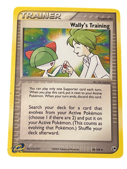 2003 Pokemon TCG Wally's Training 89/100 EX Sandstorm Trainer Supporter - Image 1
