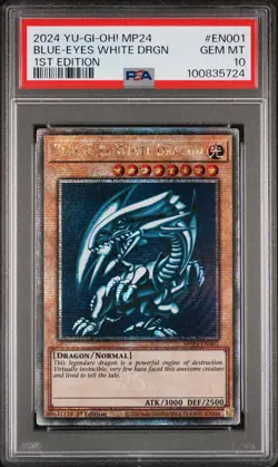 2024 1ST EDITION #EN001 BLUE-EYES WHITE DRAGON PSA 10 - Image 1