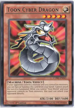 Yugioh - Toon Cyber Dragon CORE-EN043 1st Edition - Clash of Rebellions - Image 1