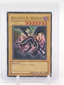 RED-EYES B. DRAGON YU-GI-OH SDJ-001 STARTER DECK JOEY 1996 ULTRA RARE A Q5677 - Image 1