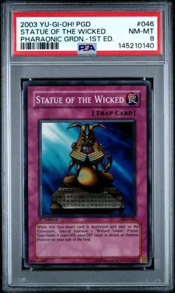 PGD-046 STATUE OF THE WICKED PSA 8 1ST EDITION - 2003 YU-GI-OH! - Image 1