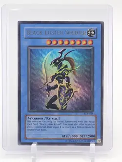 BLACK LUSTER SOLDIER YU-GI-OH SYE-024 WARRIOR RITUAL 1996 ULTRA RARE Q5677 - Image 1
