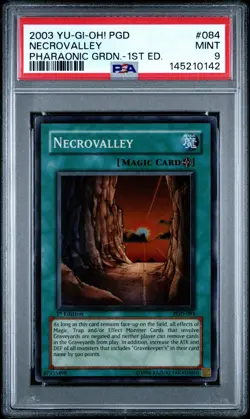 PGD-084 PHARAONIC GUARDIAN NECROVALLEY PSA 9 1ST EDITION - 2003 YU-GI-OH! - Image 1