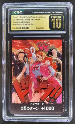 2025 ONE PIECE JP DON!! ROBIN UTA NAMI HANCOCK HEROINES CGC 10 PRISTINE T PT - Image 1
