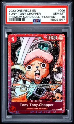 2023 ONE PIECE PREMIUM COLLECTION -ONE PIECE FILM RED- TONY TONY CHOPPER PSA 10 - Image 1