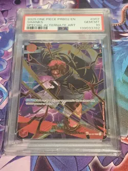 One Piece PRB02 - Shanks SP Alt Art - OP06-007 SP - PSA 10 - Image 1