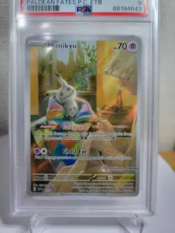 MIMIKYU PALDEAN FATES P.C. ETB 2024 POKEMON SVP EN-SVP PROMO #075 Psa9 - Image 3
