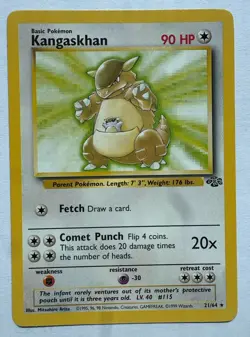 Kangaskhan 21/64 Jungle Set Pokemon TCG Vintage 1999 - Image 1