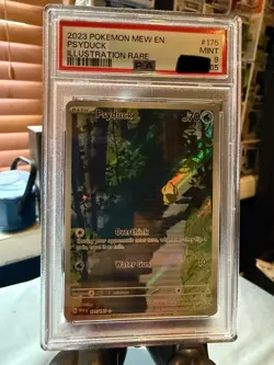 2023 POKEMON MEW EN-151 ILLUSTRATION RARE #175 PSYDUCK PSA 9 - Image 1