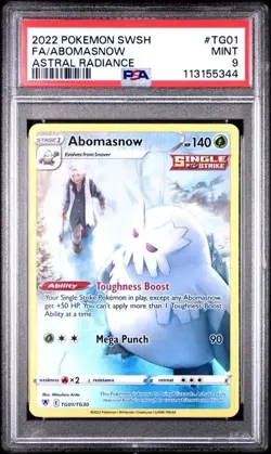 ABOMASNOW #TG01 PSA 9 • 2022 Pokemon SWSH Astral Radiance • FAST SHIP - Image 1