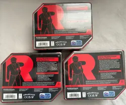 Pokemon Destined Rivals Team Rocket Tin Set of 3 Mewtwo Persian Nido - Image 2