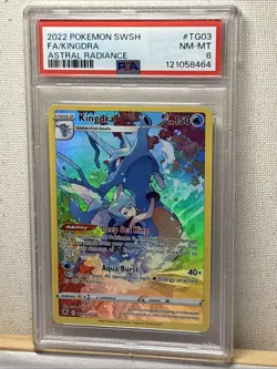 2022 POKEMON SWSH #TG03/TG30 ASTRAL RADIANCE KINGDRA FA TRAINER GALLERY PSA 9 - Image 1