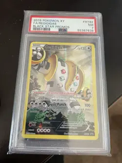 2015 Pokemon Regigigas #XY82 Promo Holo PSA 7 NM - Image 1