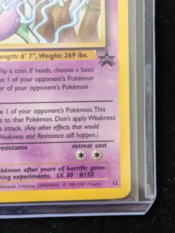 Pokemon Mewtwo 12 Black Star Promo WOTC 🔥🔥🔥 - Image 5