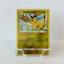 Pikachu - 049/195 - Common - Reverse Holo NM, English Pokemon Silver Tempest - Image 1