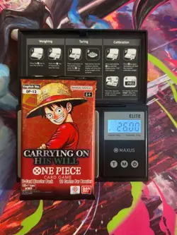 (VERY HEAVY)🔥26.00g One Piece TCG OP-13 Carrying On His Will Pack New Sealed ✅ - Image 1