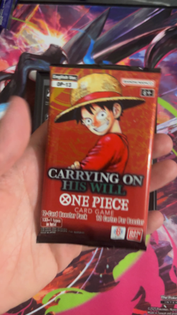(VERY HEAVY)🔥26.00g One Piece TCG OP-13 Carrying On His Will Pack New Sealed ✅ - Image 2