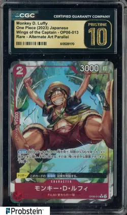 2023 One Piece Japanese Wings Of The Captain Monkey D. Luffy Alt Art CGC 10 - Image 1