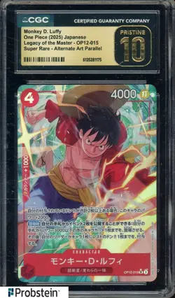 2025 One Piece Japanese Legacy Of The Master Monkey D. Luffy SR Alt Art CGC 10 - Image 1