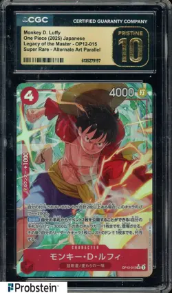 2025 One Piece Japanese Legacy Of The Master Monkey D. Luffy SR Alt Art CGC 10 - Image 1