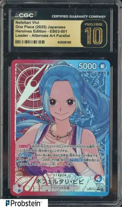 2025 One Piece Japanese Heroines Edition Nefeltari Vivi Alt Art CGC 10 PRISTINE - Image 1
