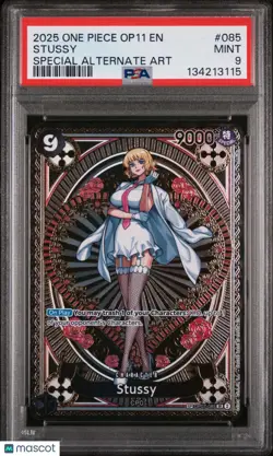Stussy Special Alternate Art PSA 9 #085 One Piece Op11-A Fist Of Divine Speed - Image 1