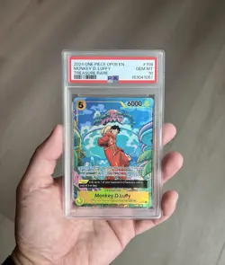 Monkey D. Luffy - 2024 One Piece OP08 EN Treasure Rare #109 - PSA 10 - Image 1