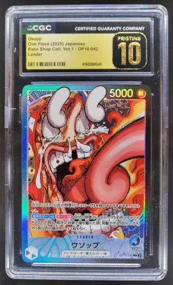 2025 ONE PIECE JP USOPP LEADER OP10-042 CGC 10 PRISTINE T PT - Image 1