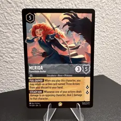 Disney Lorcana Wilds Unknown Merida- Formidable Archer Legendary 191/204 - Image 2
