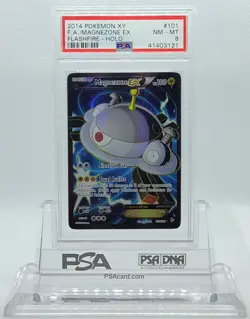 POKEMON FLASHFIRE MAGNEZONE EX #101 FULL ART HOLO FOIL PSA 8 NM-MINT #41403121 - Image 1
