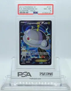POKEMON FLASHFIRE MAGNEZONE EX #101 FULL ART HOLO FOIL PSA 8 NM-MINT #41403121 - Image 2