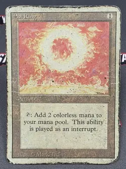 MTG Sol Ring- DAMAGED - 3rd Edition Magic the Gathering Card #274 - Image 1