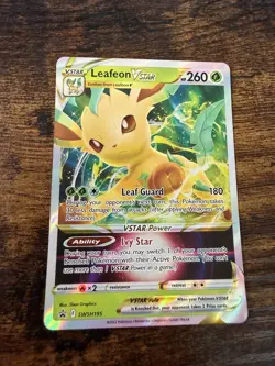 Leafeon VSTAR SWSH195 Black Star Promos Holo Pokemon Card - Image 1