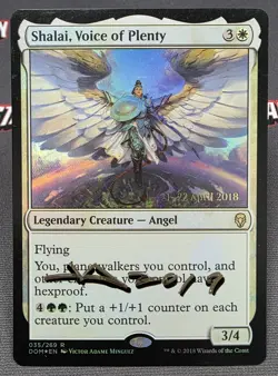 MTG FOIL Shalai, Voice of Plenty- Signed -Prerelease Promo Magic Card #035 - Image 1