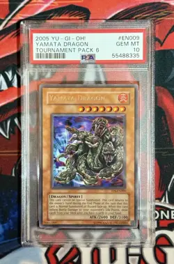 2005 Yu-Gi-Oh! TCG Tournament Pack 6 Yamata Dragon #EN009 Graded PSA GEM MINT 10 - Image 2