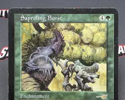 MTG Saproling Burst- DAMAGED -Nemesis Magic the Gathering Card #113 - Image 3