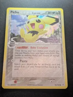 Pichu (Delta Species) Holon Phantoms Stamped Reverse Holo Pokemon Card - NM - Image 1