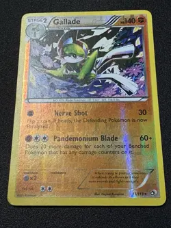 Gallade Stage 2 Pokemon Card 140 HP Holo Rare - Image 1